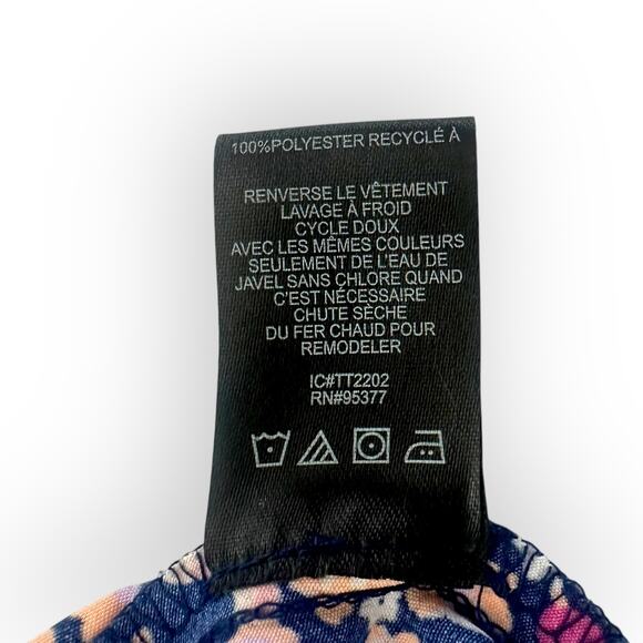 Sanctuary Stitch Fix Johanna Wrap Dress Size 2X NWT Navy Pink Multi Floral Print - Picture 8 of 12